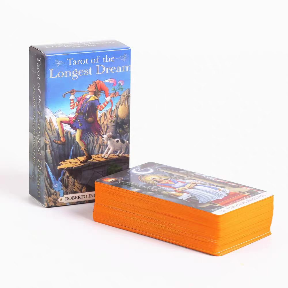 Tarot Cards Deck With Guidebook - ไพ่ดรีมการ์ด 78 ใบที่ยาวที่สุด พร้อมคู่มือการใช้งาน ไพ่ทาโรต์สไตล์ไรเดอร์ เวท
