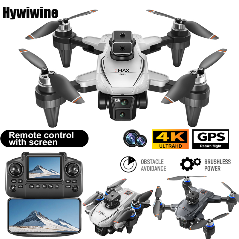 Fpv Brushless Rc Drone 4K - GPS RC Drone พร้อมหน้าจอ 4K Professional