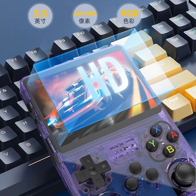 R36S ใหม่ 100% คอนโซลเกมย้อนยุ - Retro Handheld Game Console R36S บทวิจารณ์และราคา