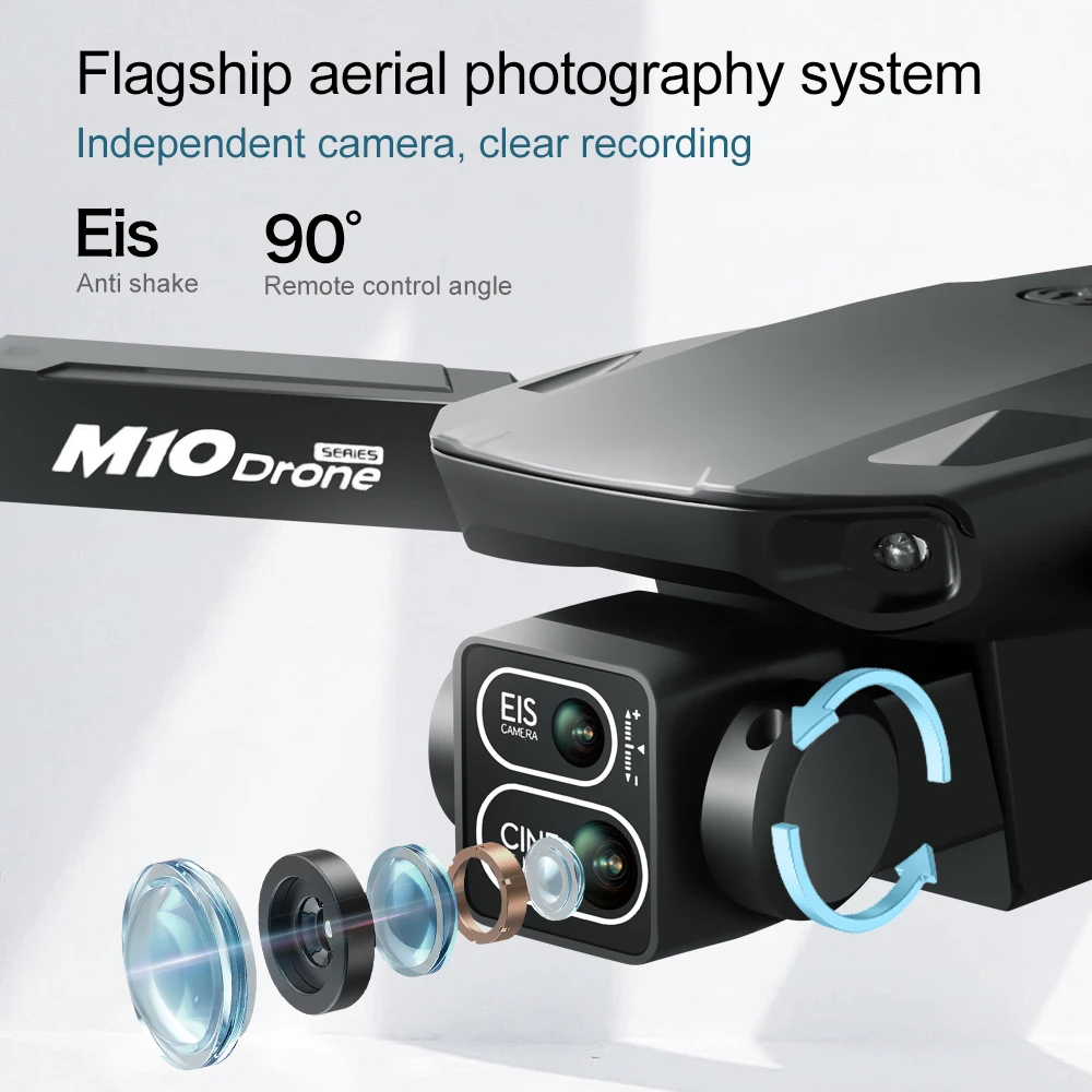 โดรนรุ่นดั้งเดิม M10 4K 5G HD  - Fpv Brushless Rc Drone 4K บทวิจารณ์และราคา