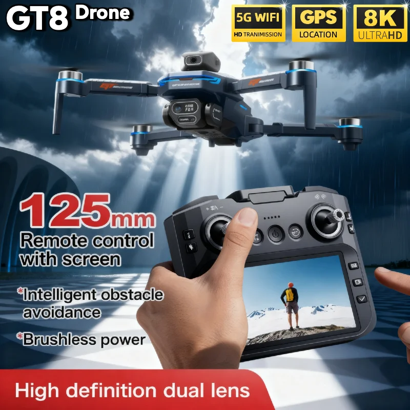 โดรน HOT สำหรับ LSRC GT8 กล้อง - Fpv Brushless Rc Drone 4K บทวิจารณ์และราคา