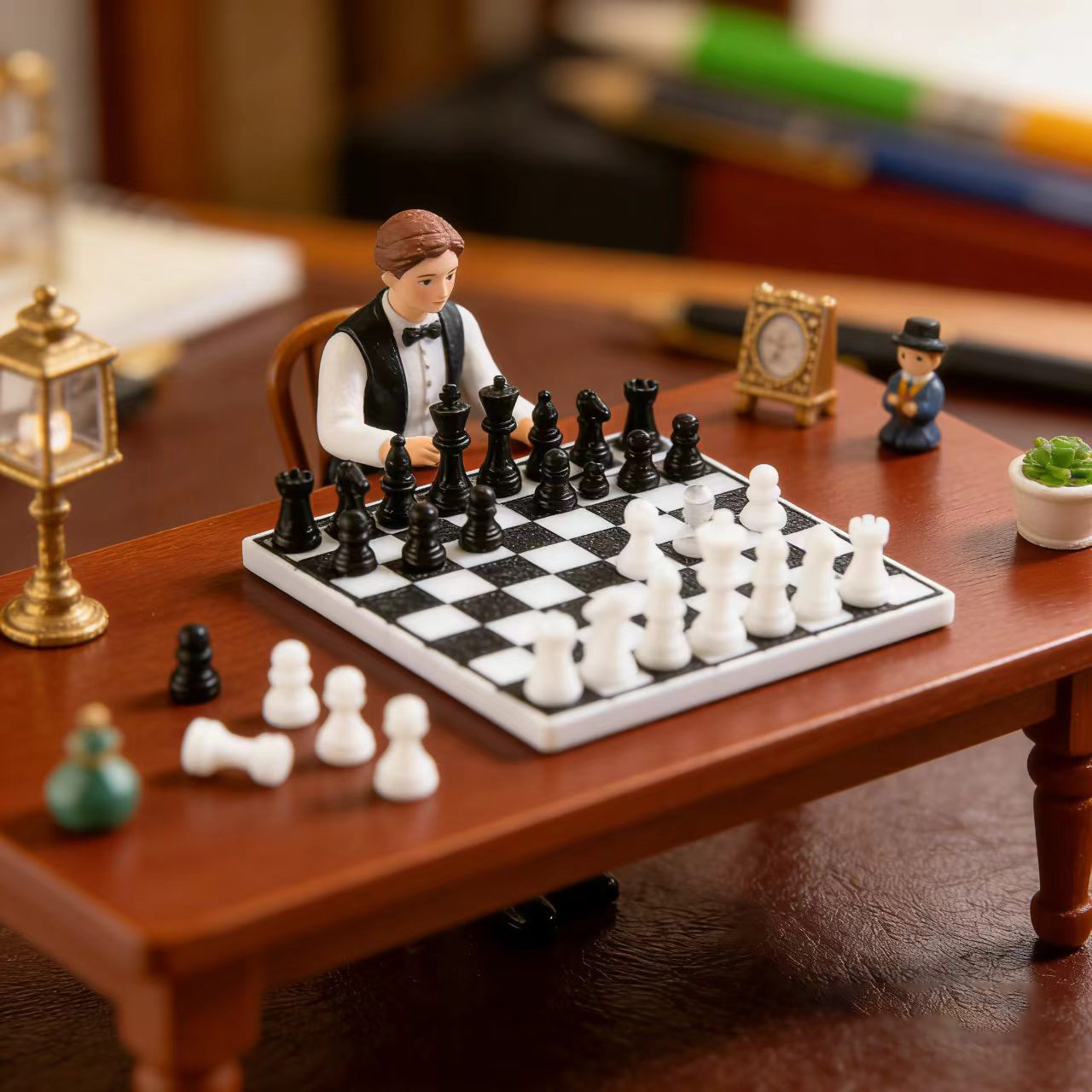 1 ชุด/ชุดหมากรุกสีดำและสีขาวขน - Board Games บทวิจารณ์และราคา
