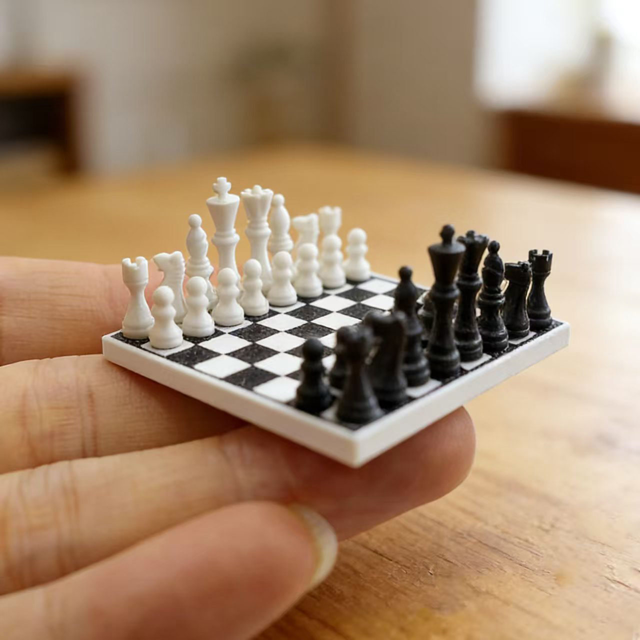 1 ชุด/ชุดหมากรุกสีดำและสีขาวขน - Board Games บทวิจารณ์และราคา