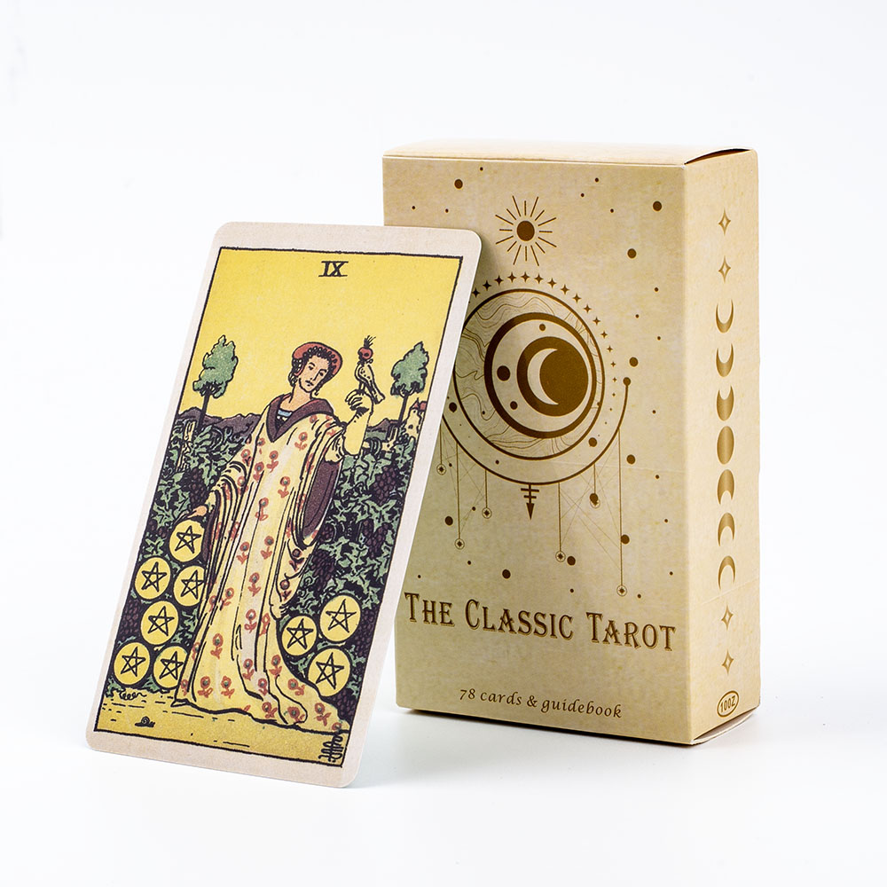 เกมกระดานไพ่ทาโรต์คลาสสิกสําหร - Tarot Cards Deck With Guidebook บทวิจารณ์และราคา
