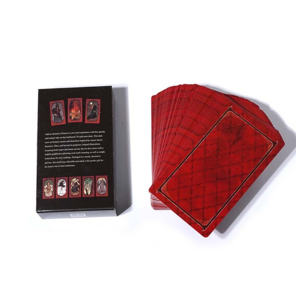 เกมไพ่ทาโรต์สยองขวัญขนาด10.3*6 - Tarot Cards Deck With Guidebook บทวิจารณ์และราคา
