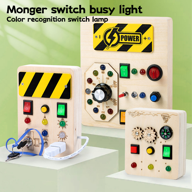 บอร์ดกิจกรรมมอนเตสซอรี่ ของเล่ - Montessori Wooden Busy Board Toddler บทวิจารณ์และราคา