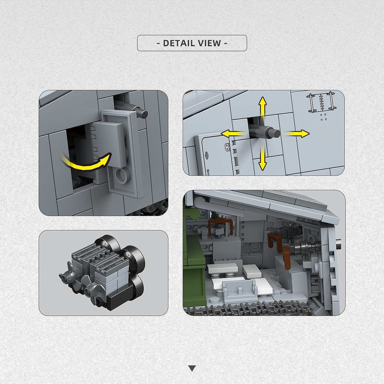 920 ชิ้น บล็อกประกอบรถถังหนัก  - Lego Compatible Military Tank บทวิจารณ์และราคา