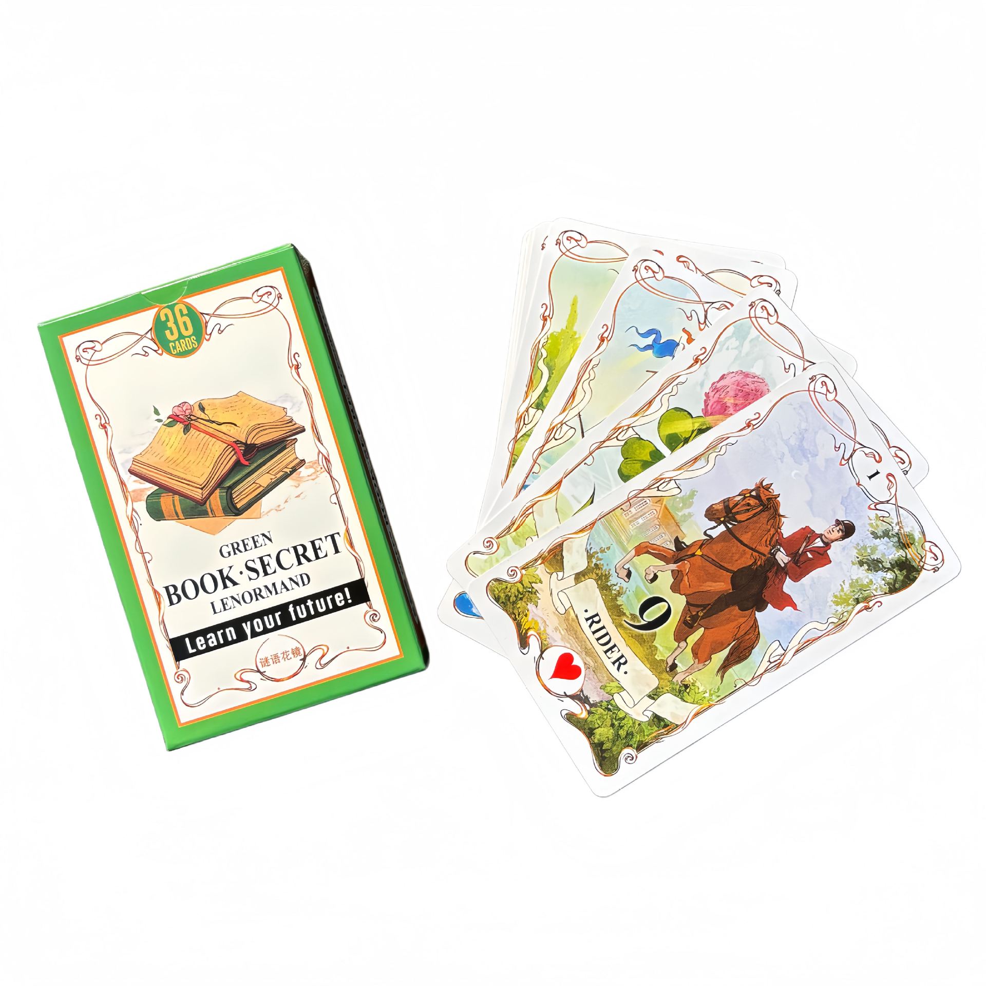 การ์ดพยากรณ์เลนอร์มานด์กรีนบุ๊ - Tarot Cards Deck With Guidebook บทวิจารณ์และราคา