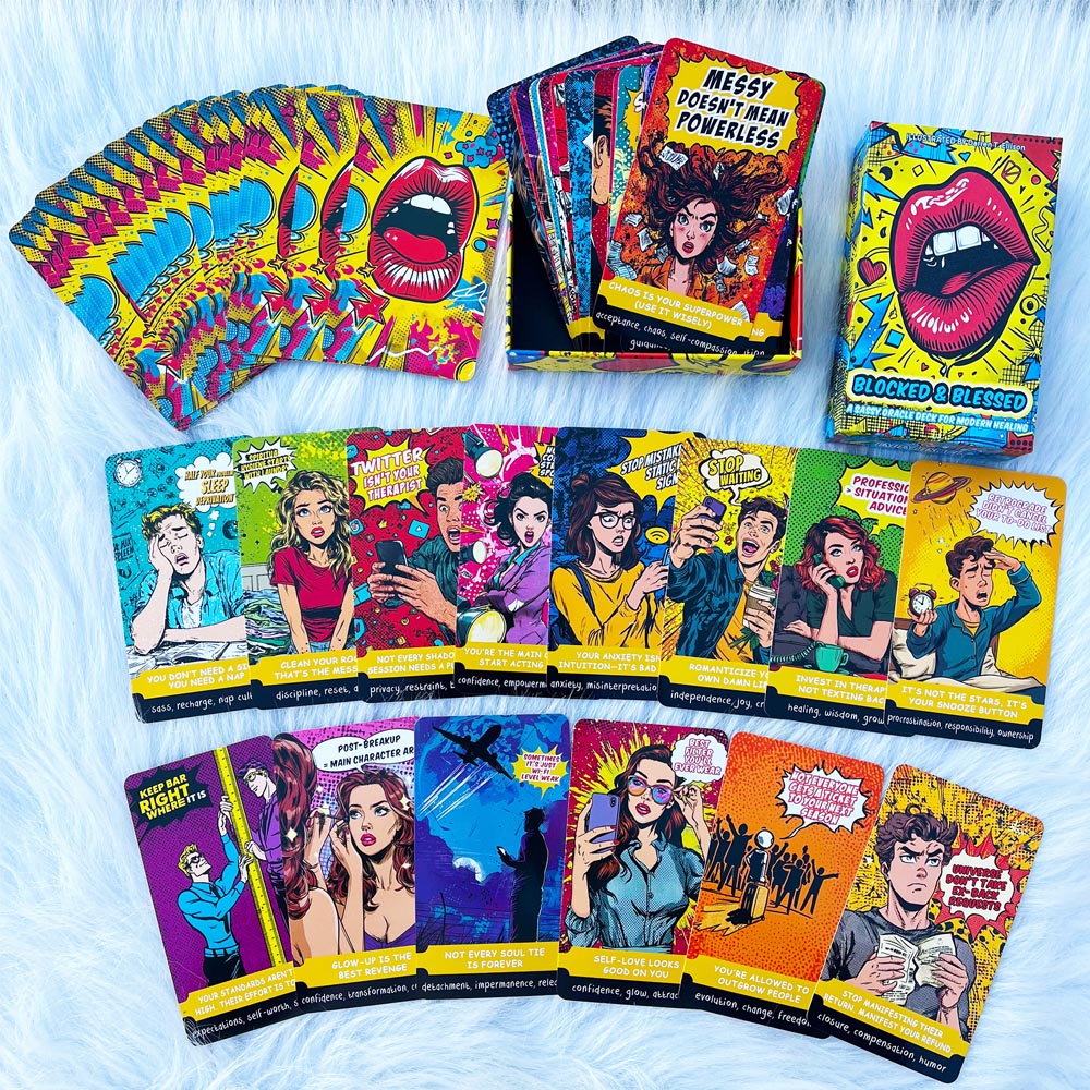 ชุดไพ่ 54 ใบ ขนาด 13x8 ซม. BLO - Tarot Cards Deck With Guidebook บทวิจารณ์และราคา
