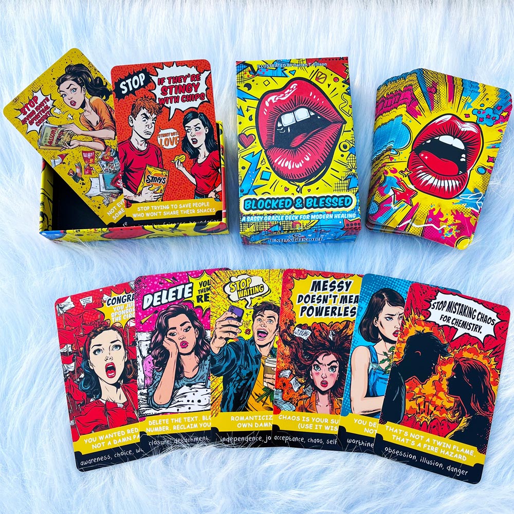 ชุดไพ่ 54 ใบ ขนาด 13x8 ซม. BLO - Tarot Cards Deck With Guidebook บทวิจารณ์และราคา