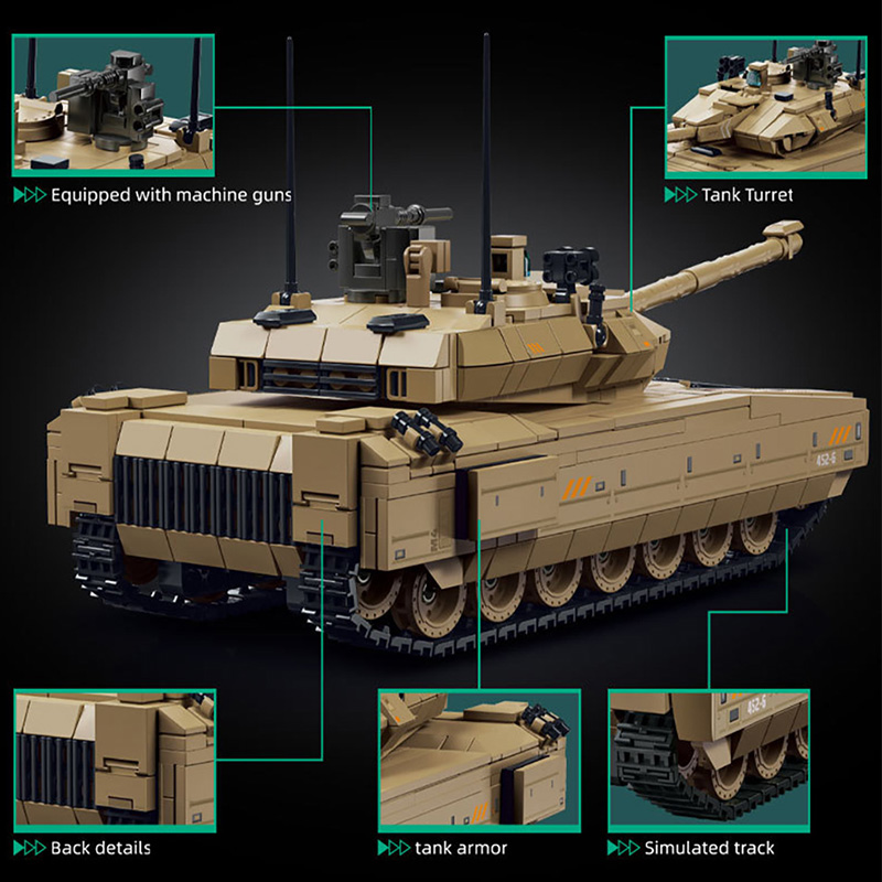 ชุดตัวต่อรถถังรบหลัก M1A4 Delt - Lego Compatible Military Tank บทวิจารณ์และราคา