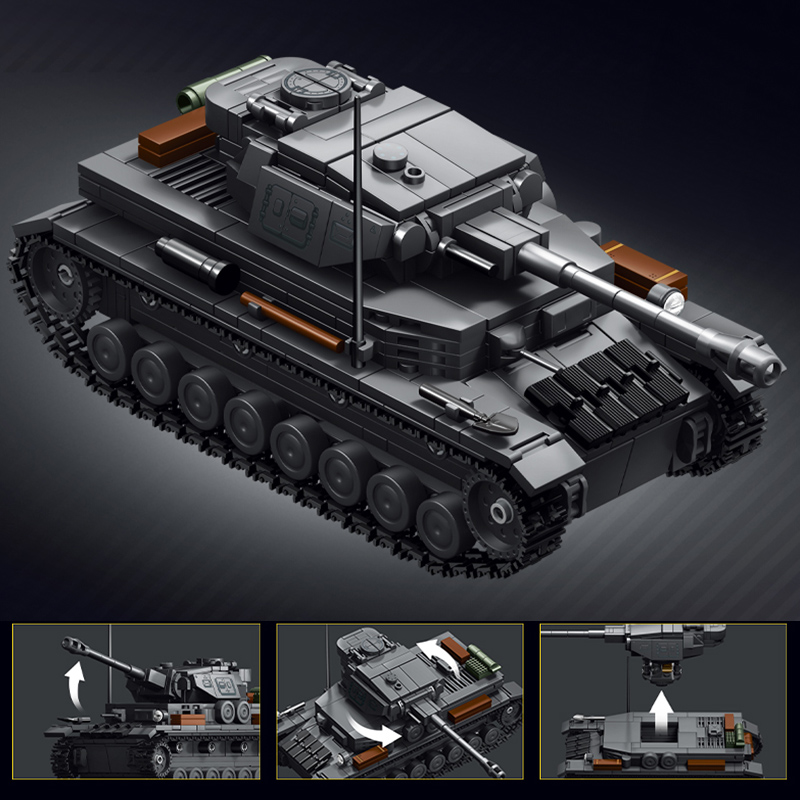 ชุดตัวต่อรถถัง Panzerkampfwage - Lego Compatible Military Tank บทวิจารณ์และราคา