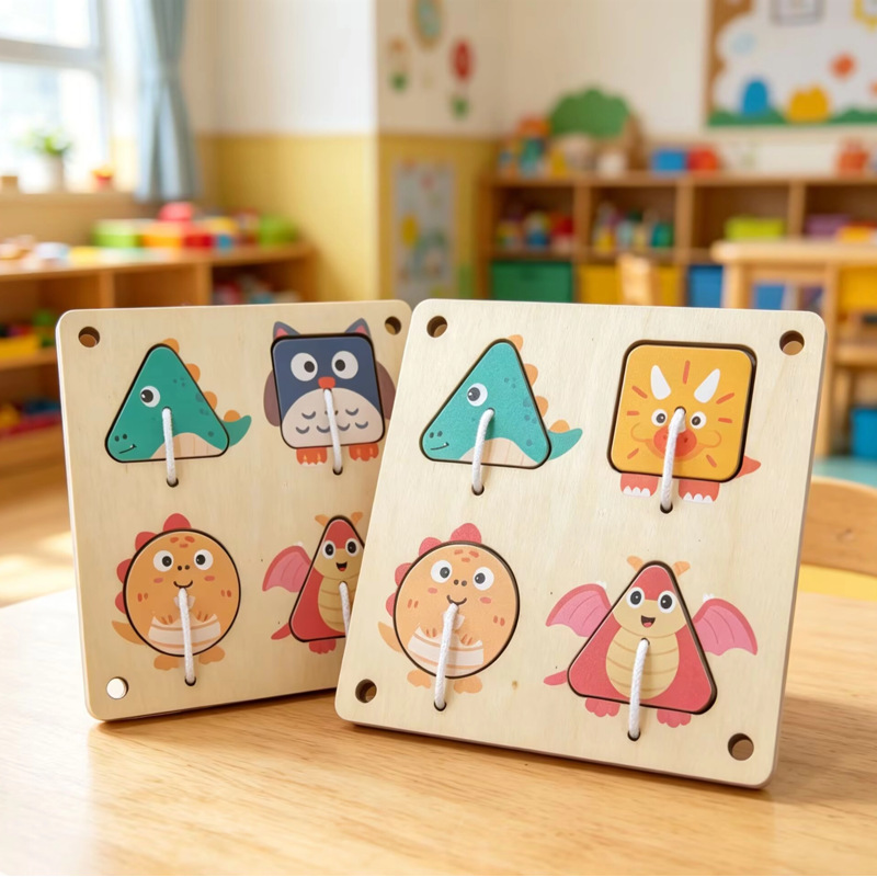 บอร์ดไม้มอนเตสซอรี่สำหรับกิจกร - Montessori Wooden Busy Board Toddler บทวิจารณ์และราคา