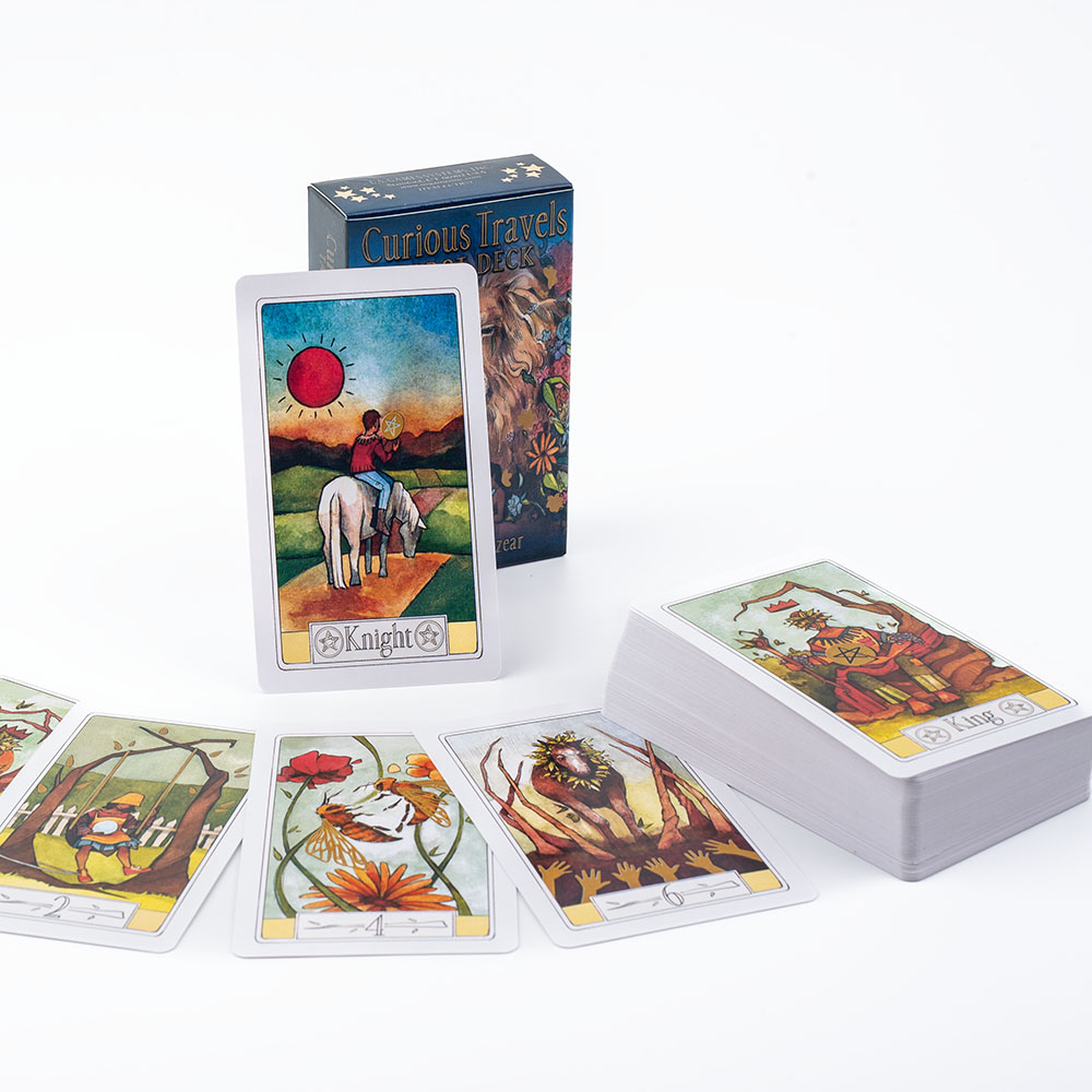 Curious Travels Tarot 10.3*6 ซ - Tarot Cards Deck With Guidebook บทวิจารณ์และราคา