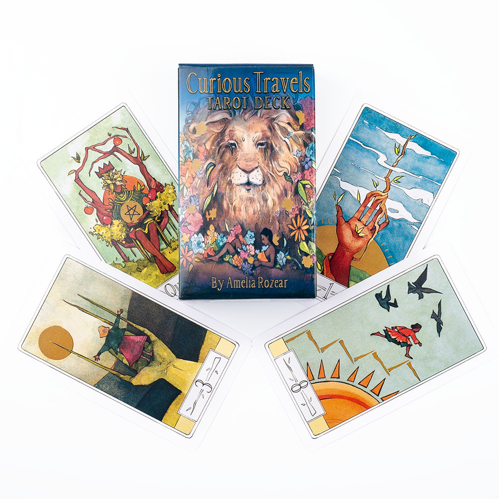 Curious Travels Tarot 10.3*6 ซ - Tarot Cards Deck With Guidebook บทวิจารณ์และราคา