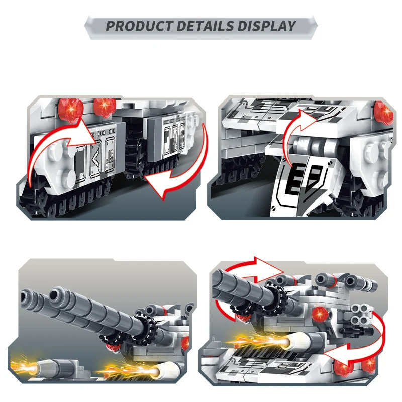 รถถังทหารสงครามโลกครั้งที่ 2 ป - Lego Compatible Military Tank บทวิจารณ์และราคา