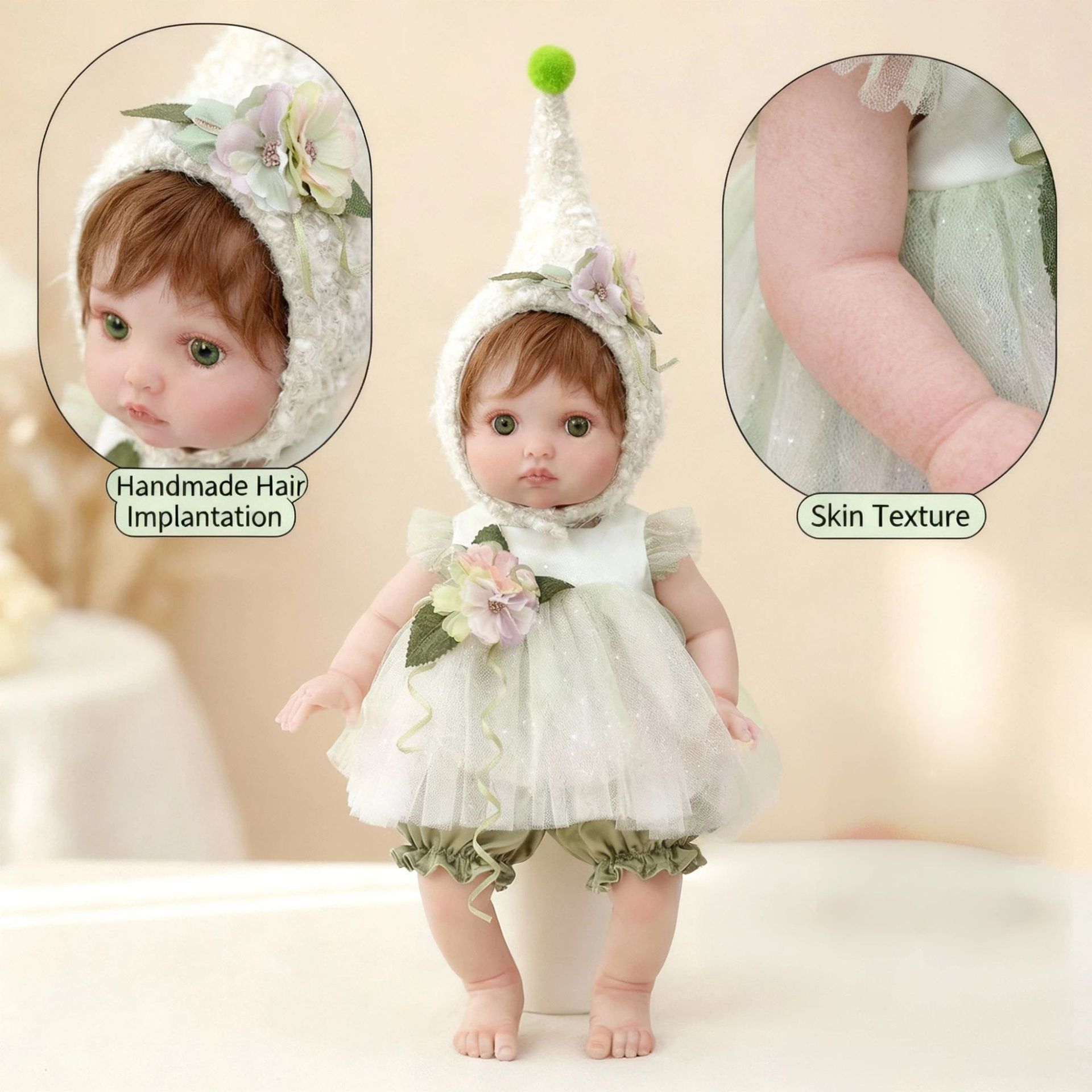 ตุ๊กตาเด็กเกิดใหม่ขนาด 16 นิ้ว - Reborn Baby Doll Silicone Realistic บทวิจารณ์และราคา