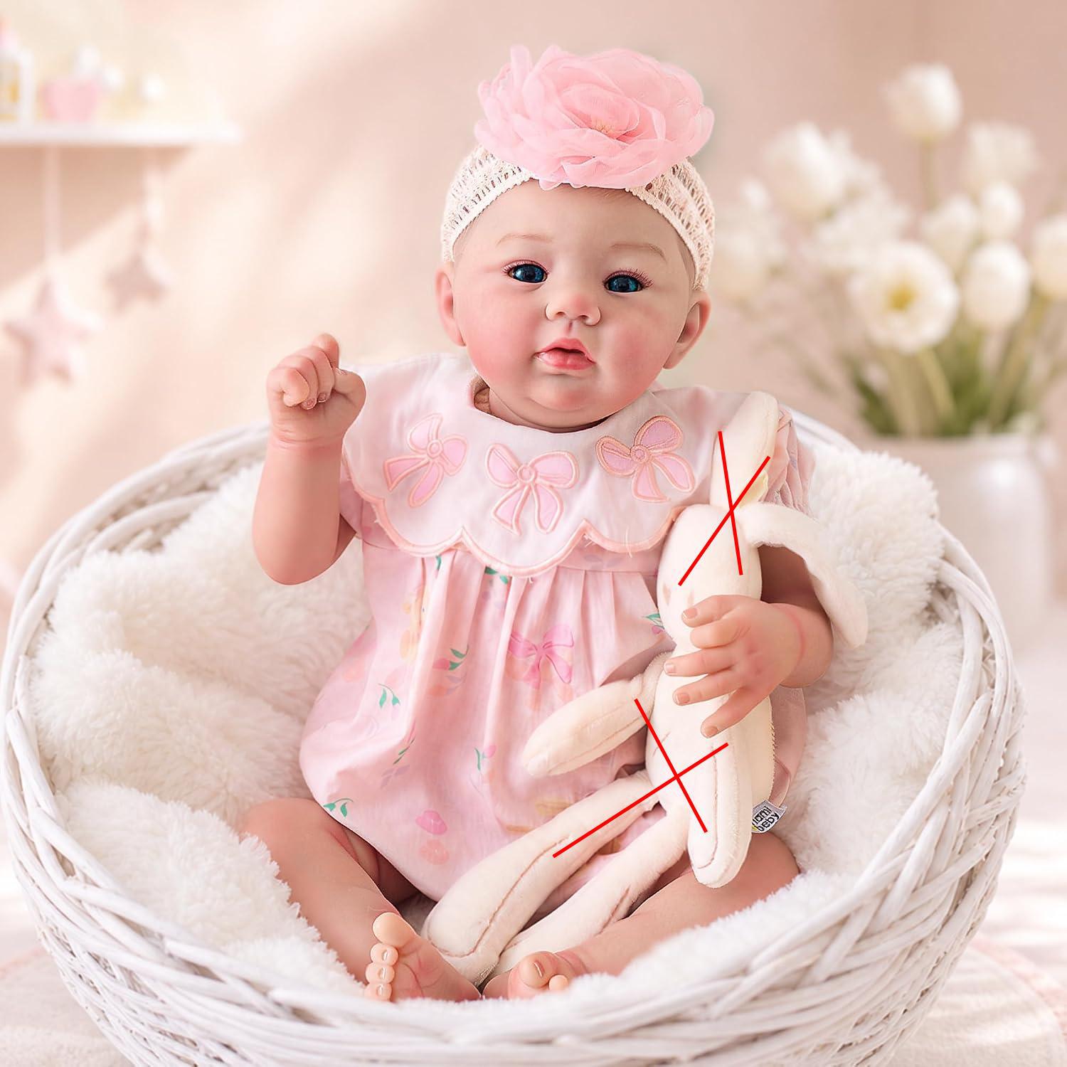 ตุ๊กตาเด็กทารกซิลิโคนไวนิล ทำม - Reborn Baby Doll Silicone Realistic บทวิจารณ์และราคา